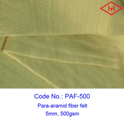 5mm Thickness Industrial Para Aramid Fiber Felt Rolls 500gsm