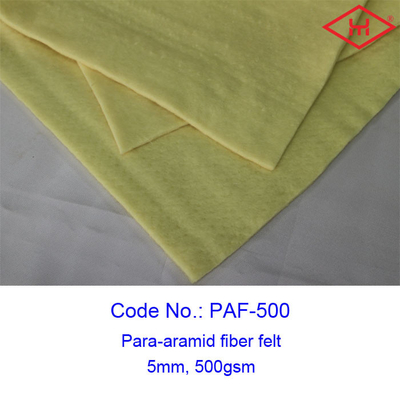 5mm Thickness Industrial Para Aramid Fiber Felt Rolls 500gsm