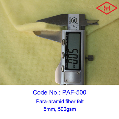 5mm Thickness Industrial Para Aramid Fiber Felt Rolls 500gsm