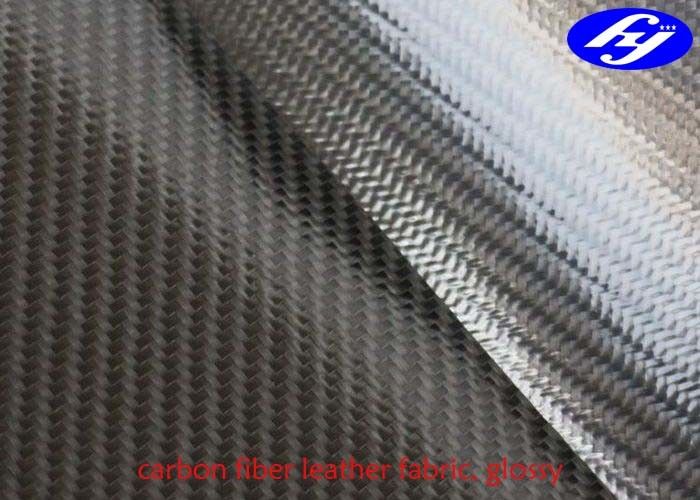 TPU Coated Twill 3K Carbon Fiber Leather Fabric For Wallets / Bags